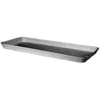 Plato Rectangular de Jardín Capri XL - 29 x 53 x H 4 cm - Capacidad 5,2 L - Color Blanco