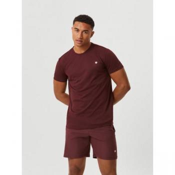 Björn Borg Ace Stripe T-Shirt Men rust, size: L