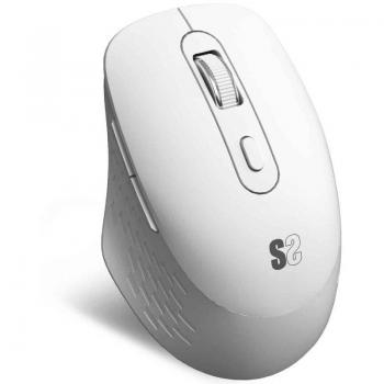 SUBBLIM CURVE ERGO DUAL RATON INALAMBRICO BLUETOOTH, USB 2.4GHZ 1600DPI - 5 BOTONES - USO DIESTRO - COLOR BLANCO