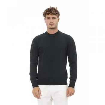 Alpha Studio Green Wool Sweater - IT54 | XXL