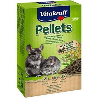 Vitakraft - Pellets Nutritivos para Chinchillas con Malta y Vitaminas, Alimento Principal - 1 kg