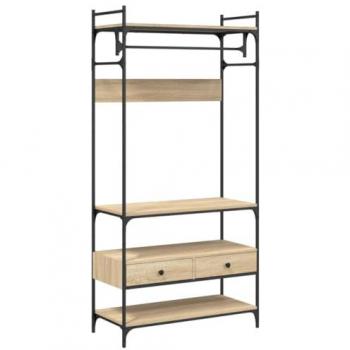 Armario cajones madera ingeniería roble Sonoma 89x39x184,5 cm Marrón