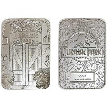 Jurassic Park Limited Edition Silver Plated Entrance Gates Replica Ingot