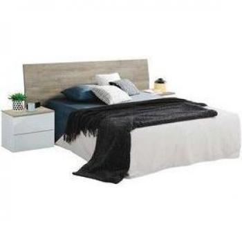 Conjunto de Dormitorio Habitdesign Oikos: Cabezal con 2 Mesitas de Noche
