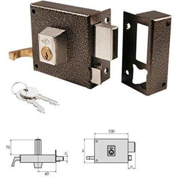 CVL 3160761 Cerradura 7125AR / 100 / Hierro Esmaltado Izquierda Cilindro Perfil