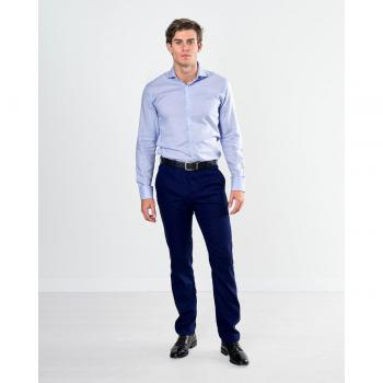 Pantalón traje corte slim marino para hombre