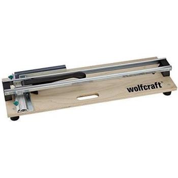 wolfcraft Cortadora de azulejos TC 610 W, plancha base de material multiplex, 5561000, La cortadora de azulejos compacta sobre placa base de madera