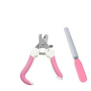 Ecloud Shop® Garra cómoda Clippers Tijeras de Corte de uñas de los pies con Archivo recortadores de Aseo de Mascotas Tijeras Mango de plástico para pequeños Animales de la Raza