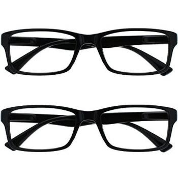 Uv Reader Gafas De Lectura Negro Lectores Valor Pack 2 Hombres Mujeres Uvr2092Bk +1,50 2 Unidades 70 g