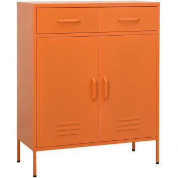 vidaXL Storage Cabinet Orange 80x35x101.5 cm Steel