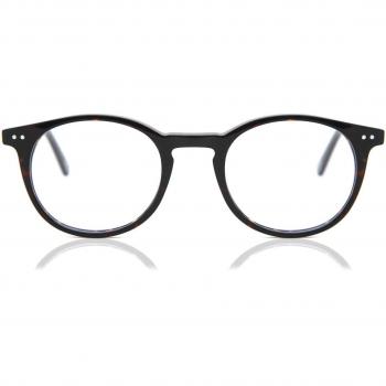 SmartBuy Collection Oval Full Rim Plastic Men's Prescription Glasses - Tortoiseshell, Size 47, Blue Light Block Available, Free Lenses