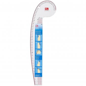 Prym 611501-1 Regla Curva, Plastic, On Size