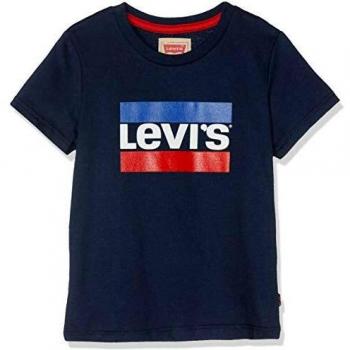 Levi's kids Nn10004 Short Sleeve tee-Shirt Camiseta, Azul