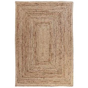 Alfombra Natural Trenzada de Yute 230 x 160 x 1 cm