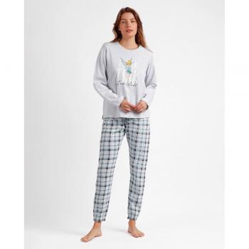 Pijama Manga Larga Tinkerbell gris Disney