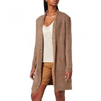 Only Jade Long Sleeve Cardigan for Women in Beige and Caribou Melange