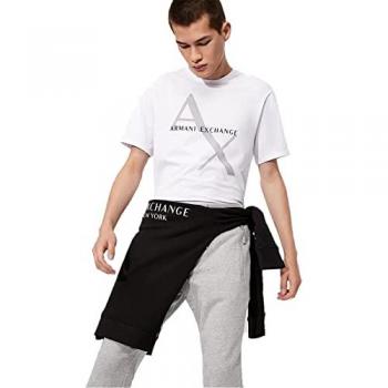 Armani Exchange Men's Gray Sweatpants, Casual Jogger Style, Size L