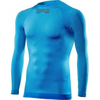 SIX2 Camiseta ml Light Blue-XS/S Unisex Adulto