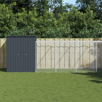 Galvanized Steel Chicken Coop with Run 165x863x181 cm
