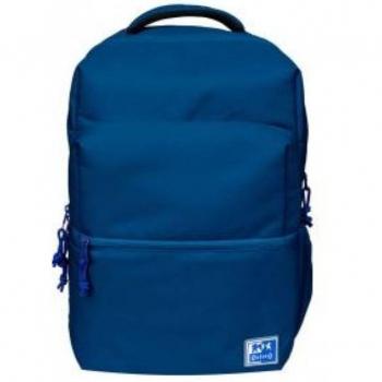 Mochila B-Ready Oxford RPET Azul Marino 42x30x15cm con Tirantes Acolchados y Ajustables, 12 Compartimentos, Capacidad de 28 Litros