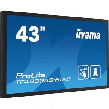 Pantalla de señalización digital iiyama TF4339AS-B1AG, panel plano LED 108 cm (42.5), 500 cd/m², 4K Ultra HD, pantalla táctil, procesador integrado Android, uso