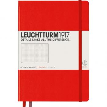 Cuaderno de Notas A5 Tapa Dura Puntos Leuchtturm1917 Rojo.