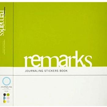 American Crafts Remarks Small Journaling Sticker Book, Li'l Tyke Color by American Crafts