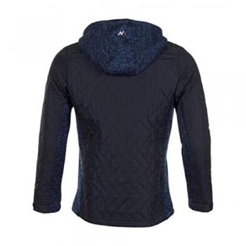 Peak Mountain Cava Quilted Fleece Jacket for Men - Navy