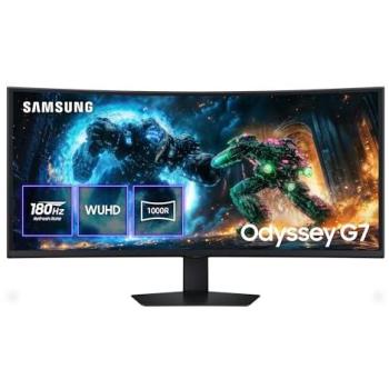 Monitor Gaming Curvo Samsung Odyssey G7 G75F 40 WUHD 5120x2160 180Hz VA FreeSync Premium Pro HDR10+