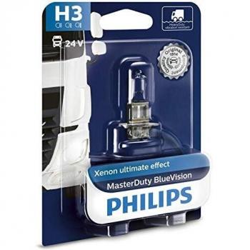 Philips 13336MDBVB1 MasterDuty BlueVision - Bombilla H3 para faros delanteros