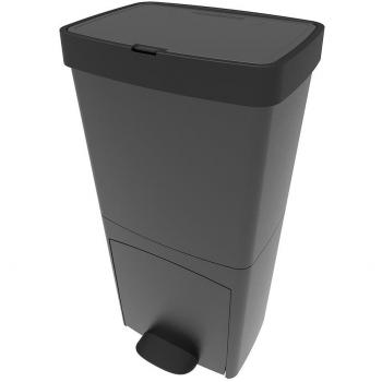Cubo de basura Kitchen Move Gris Plástico 70 L