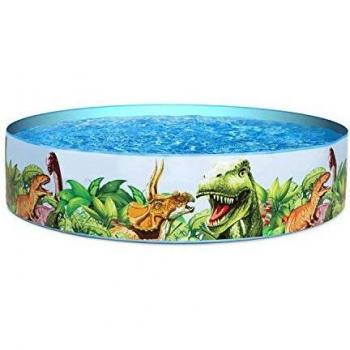 Piscina Inflable Infantil Bestway Dinosaurios 183x38 cm para Jardín, PVC, apta para mayores de 2 años