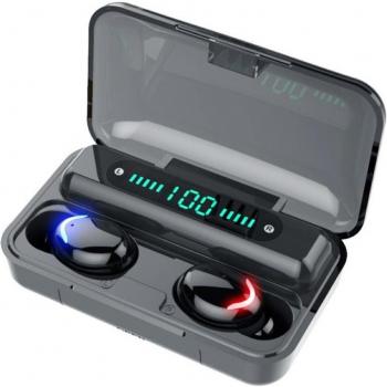 Auriculares TWS Bluetooth V5.0 9D Estéreo Inalámbricos Deportivos Resistentes al Agua Mini Verdaderos Inalámbricos para Celular