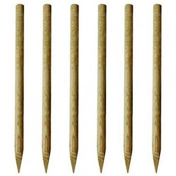 vidaXL Postes de valla 6 unidades madera 170 cm