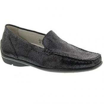 Waldläufer Women's Harriet Loafer Flats Black Size: 4 UK
