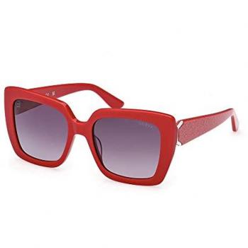 Guess GU7889 Burgundy Shine Gradient Sunglasses for Women, 140 mm