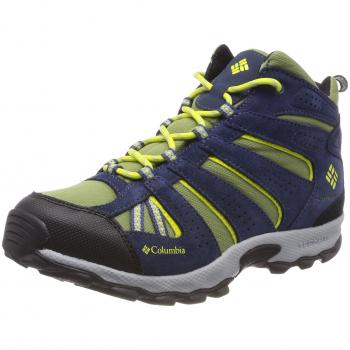 Columbia Youth North Plains Mid Waterproof, Botas de Senderismo para Niños, Azul