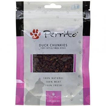 Perrito Perros Fuga erli Duck chunkies, pato de carne unidades, 100 g