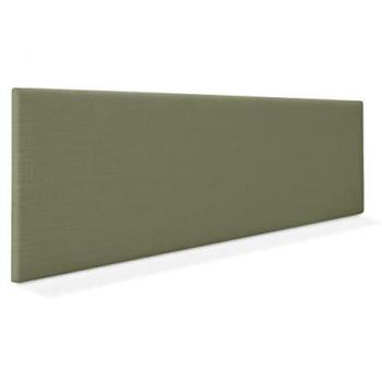 Cabecero de Lino Natural Liso Cabezal Tapizado Cama Dormitorio Moderno Top Trending (Verde, 135cm (Camas 120/135/140))