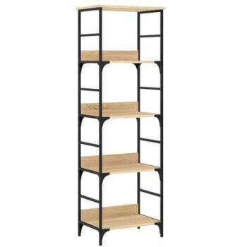 Estantería Librería de Madera de Ingeniería Roble Sonoma 50x33x153 cm