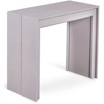 Consola Extensible Pinocchio 42,5-302,5 x 76 cm MDF lacado Gris