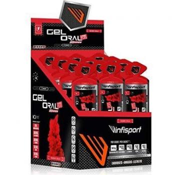 Infisport Gel Oral 50g - Sabor - Cola + 100mg Cafeína, Envase - Caja 18 Unidades