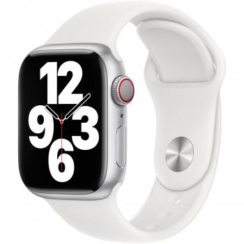 Correa de Reloj Deportiva Apple 41mm Fluoroelastómero Blanco