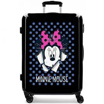 Disney Minnie Sunny Day Maleta mediana Azul 48x68x26 cms Rígida ABS Cierre combinación 70L 3,7Kgs 4 Ruedas dobles