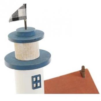Figura Decorativa Home ESPRIT Azul Rojo Multicolor 17 x 8,5 x 30 cm (2 Unidades)