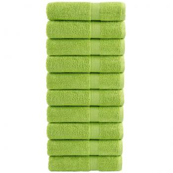 Toallas SOLUND 10 piezas manzana verde 50x100 cm 600g/m²