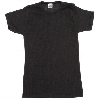 Camiseta Térmica Unisex de Manga Corta para Niños en Color Gris Oscuro