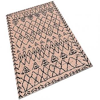 Alfombra de poliéster estampada 60 x 100 cm modelo Campo de Batalla crema