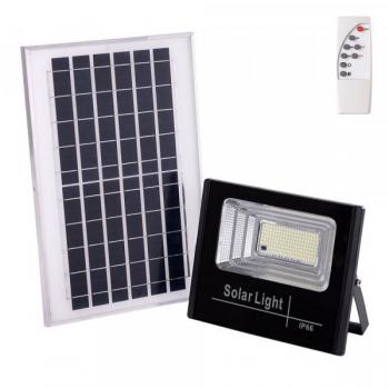 Proyector LED Solar 65W con Panel y Control Remoto