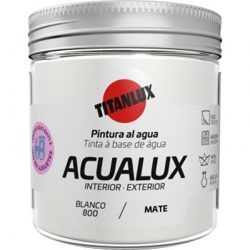 Titanlux Acualux Esmalte al Agua Mate Blanco 800, 75 ml